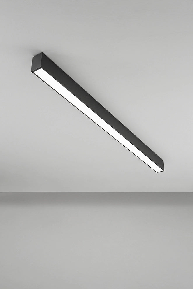 Plafoniera LED Modulare 40W CCT Dimmerabile Colore Nero Opaco - Luce Regolabile 3000K/4000K/6000K per Interni - Design Moderno - Perenz