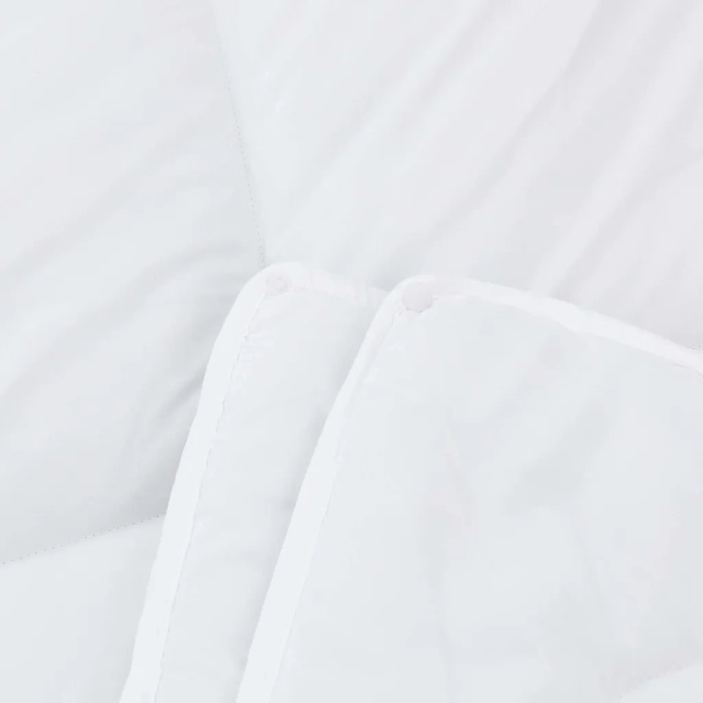 vidaXL Piumone con Cuscino 2 pcs Bianco 135 x 220 cm Microfibra