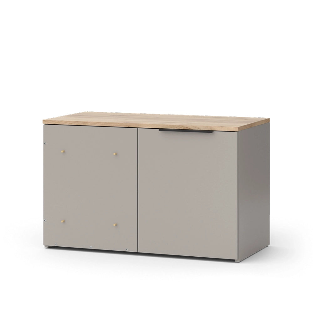 Vicco Credenza Grigio 80 x 50 cm con porta