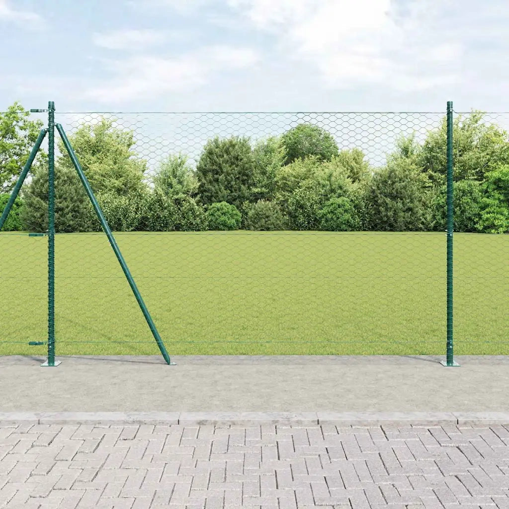Palo della recinzione Verde 25 x 1,4 m (maglia da 36 mm)