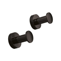 Lineabeta - Coppia appendiabiti Baketo in ottone nero