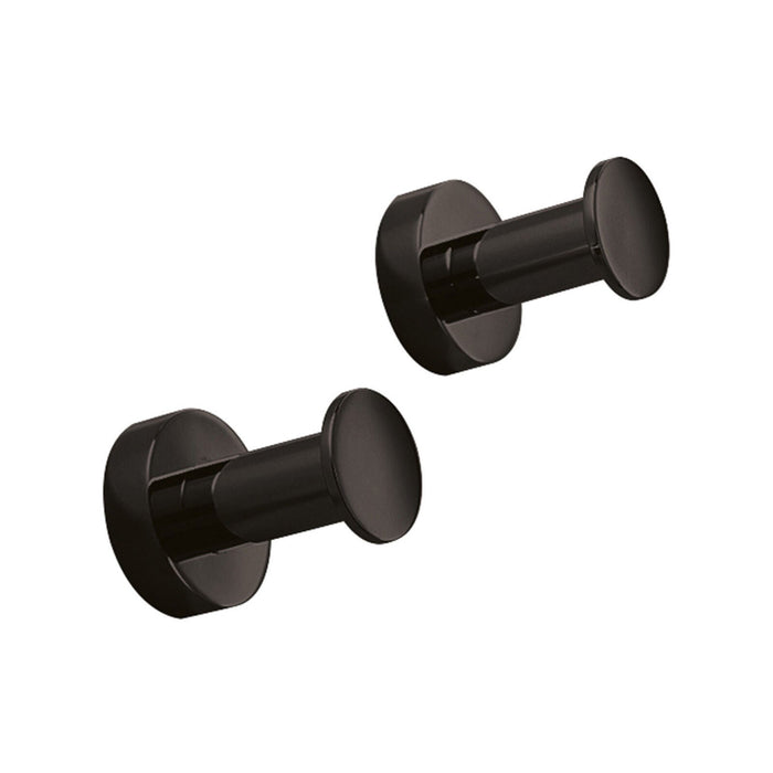 Lineabeta - Coppia appendiabiti Baketo in ottone nero