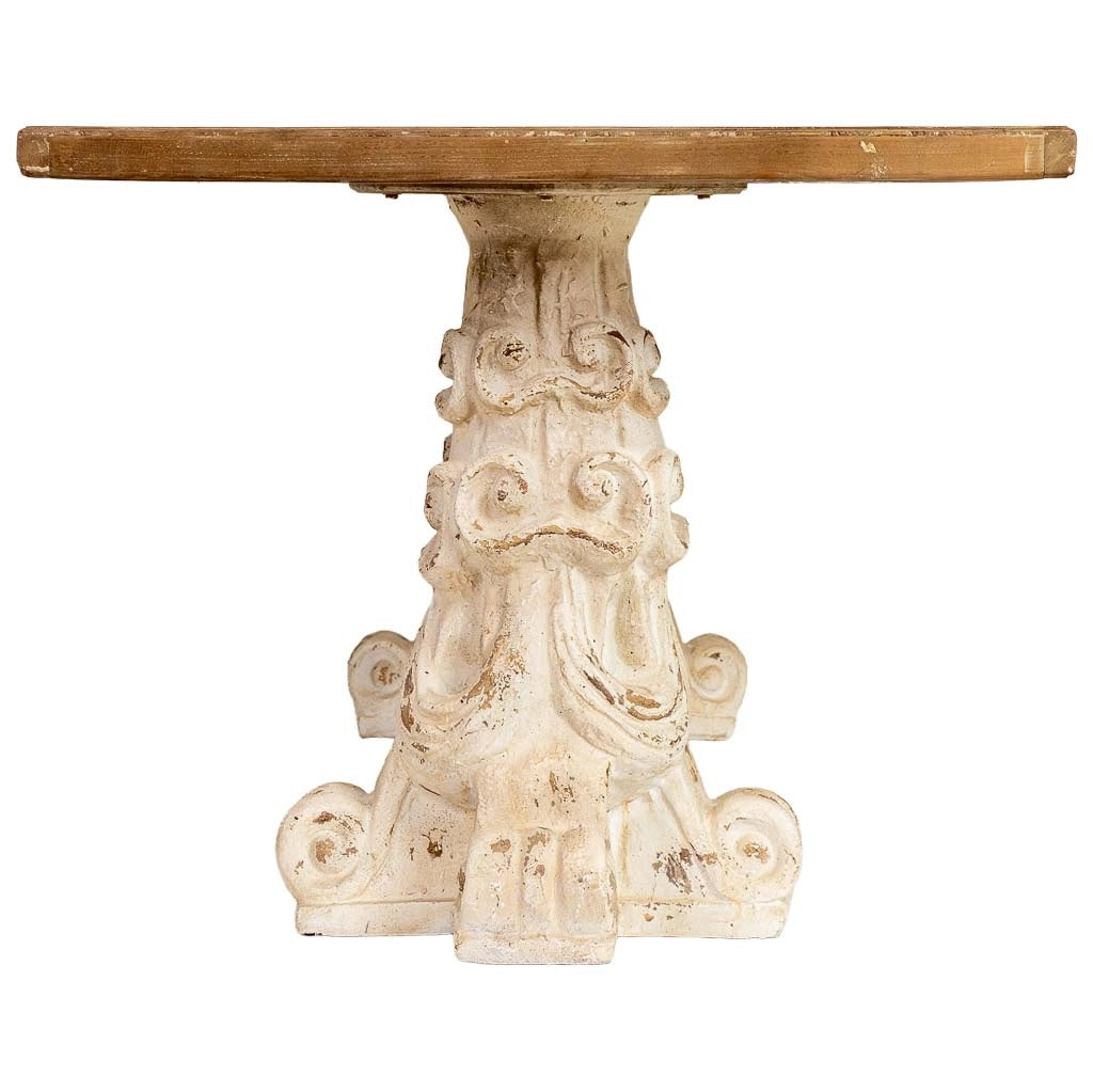 Tavolo in legno e magnesio marrone e bianco 240x95x78h cm