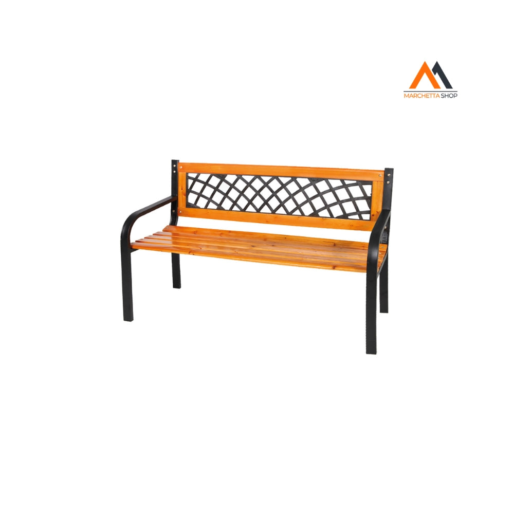 PANCHINA 'GURZIA' cm. 118 x 50 x h.75 - nera