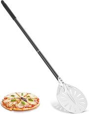Spiedino per Pizza in Alluminio con Manico Removibile Lungo per Griglia e Forno
