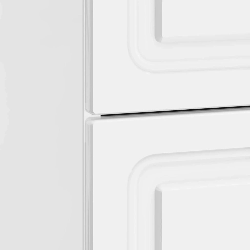 Comodino | Armadio da Notte | Mobiletto da notte con cassetto Bianco Lucido 43 x 41 x 63,5 cm