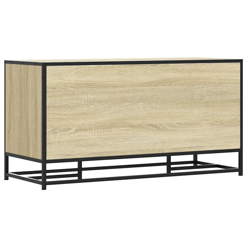 Scarpiera Sonoma Rovere 100x40x53,5 cm in Truciolato e Metallo 849215