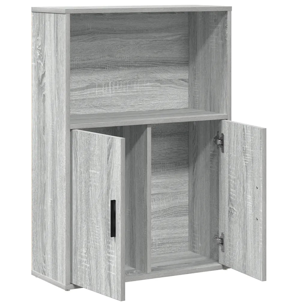 vidaXL Libreria Grigio Sonoma 60x24x85 cm in Legno Multistrato