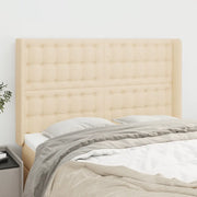 Testiera ad Orecchio Crema 147x16x118/128 cm in Tessuto 3120017