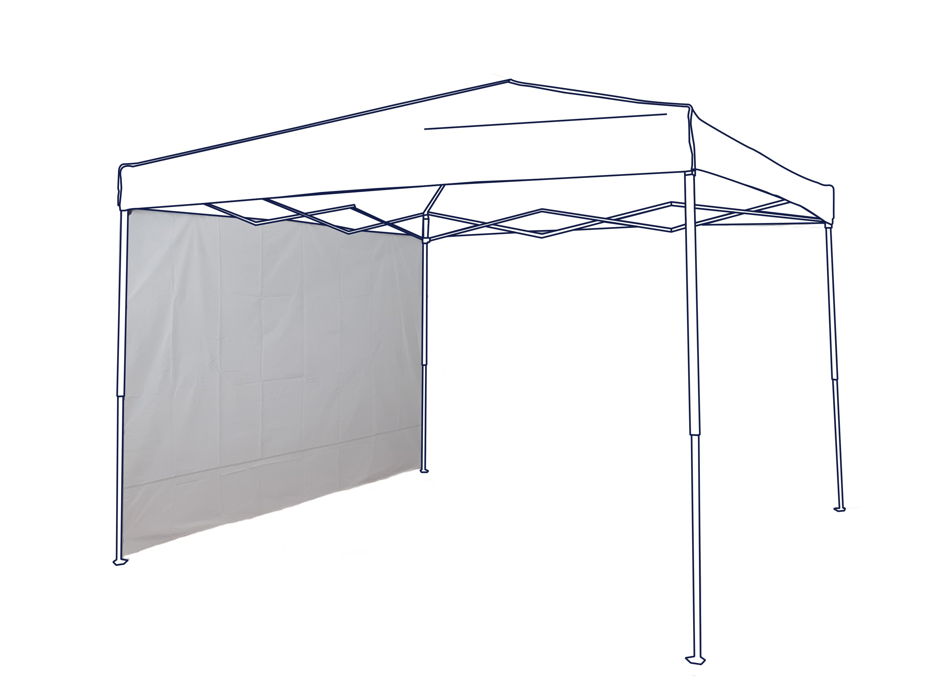 PARETI LATERALI PER GAZEBO 3X3 1 Parete Laterale