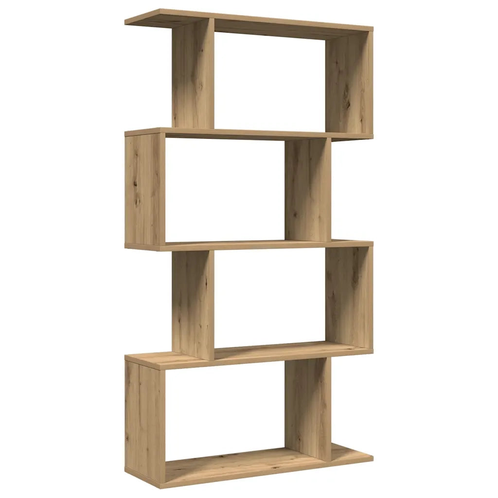 vidaXL Libreria 4 Ripiani Rovere Artigianale 70x24x129 cm Truciolato