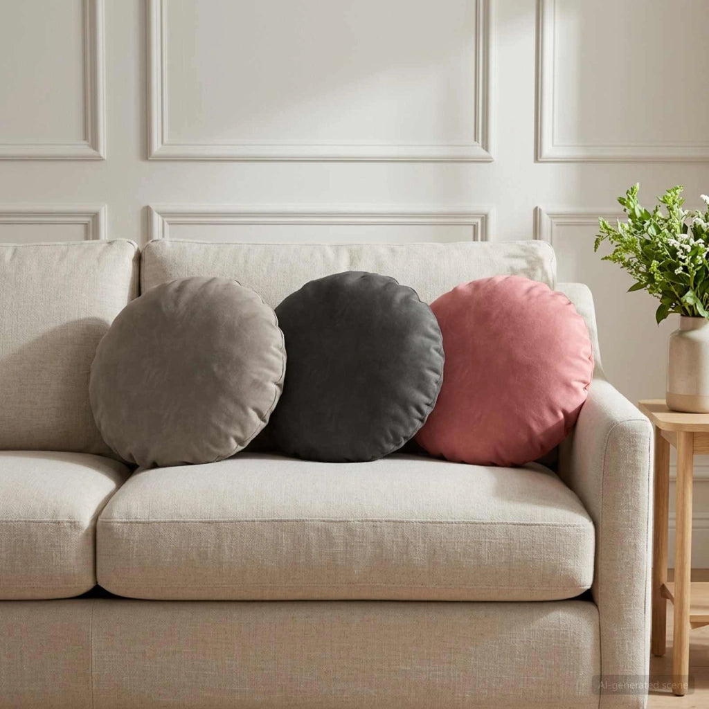 Cuscino con cuscino HEERLEN 2 pz Rosa Velluto 929021