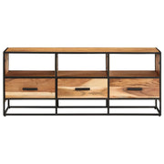 Mobile Porta TV-Mobile per TV-Credenza TV 110x30x45 cm in Legno Massello di Acacia