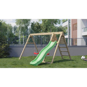 Portique & toboggan AzalÃ©e â€“ 1 toboggan + 2 balanÃ§oires