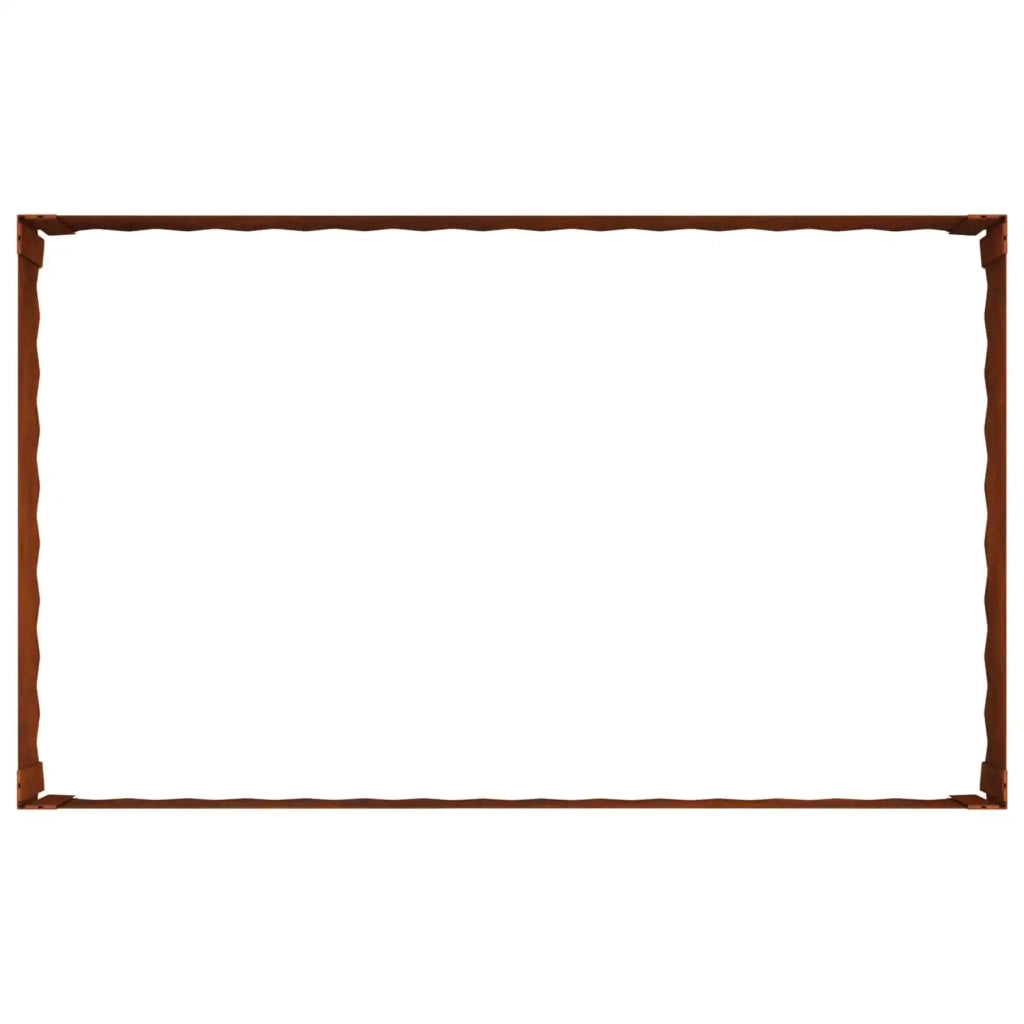 Bordura per Prato 100 x 60 x 35 cm Acciaio Ruggine 8008957