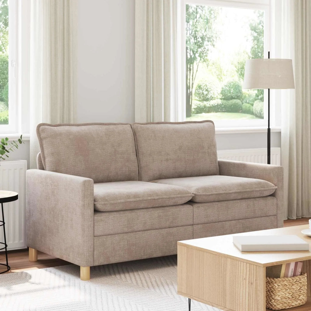 Divano Beige 156 x 81 x 87,5 cm Poliestere