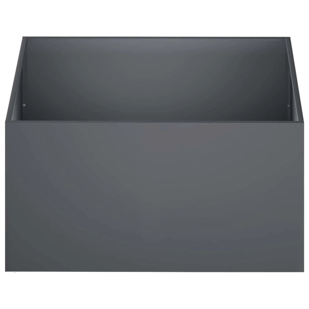 Vaso da giardino 2 pz Antracite 100 x 100 x 40 cm 8005125