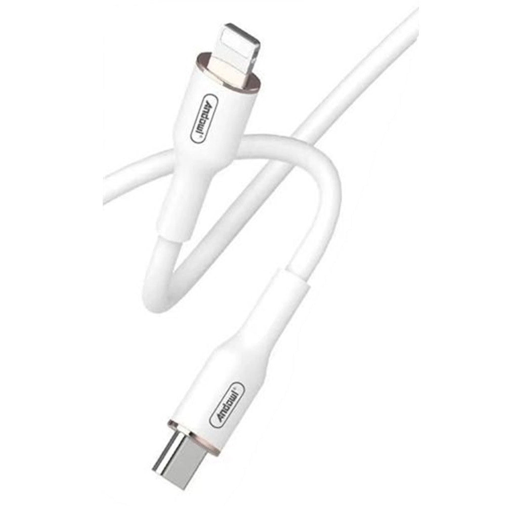 Trade Shop - Cavo Ricarica Trasmissione Dati Anti-groviglio Da Type-c A Lightning 3a 1 Mt Q-sj20 -