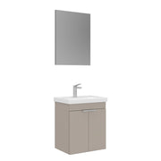 Set mobile lavabo con specchio (2 pezzi) "Desna 50" - 50 x 38 x 58 cm - Sabbia