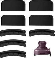 Mat di Frittura aeree 8 pezzi - Protezione termica in silicone - Sottopiede - Accessori da cucina portatili - 5,2 x 2,3 cm