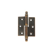 Cerniere per mobili ottone bronzato con testina - 40 x 40 mm. SX - 2 pz.