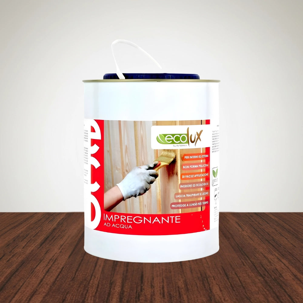 Ecolux impregnante fondo protettivo acrilico pigmentato noce per legno *** formato 2.5 lt, confezione 1