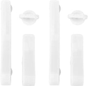 Accessori per bagno - Haken - 6 pezzi - Materiale ABS - Duraturo - Installazione facile - Per chiavi e appendiabiti - Accessori per bagno