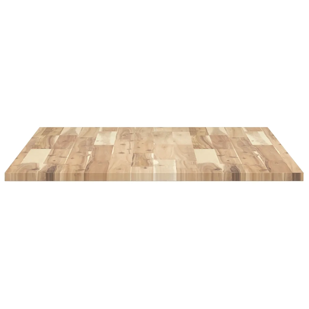 Piano Scrivania Non Trattato 80x70x2cm Legno Massello di Acacia