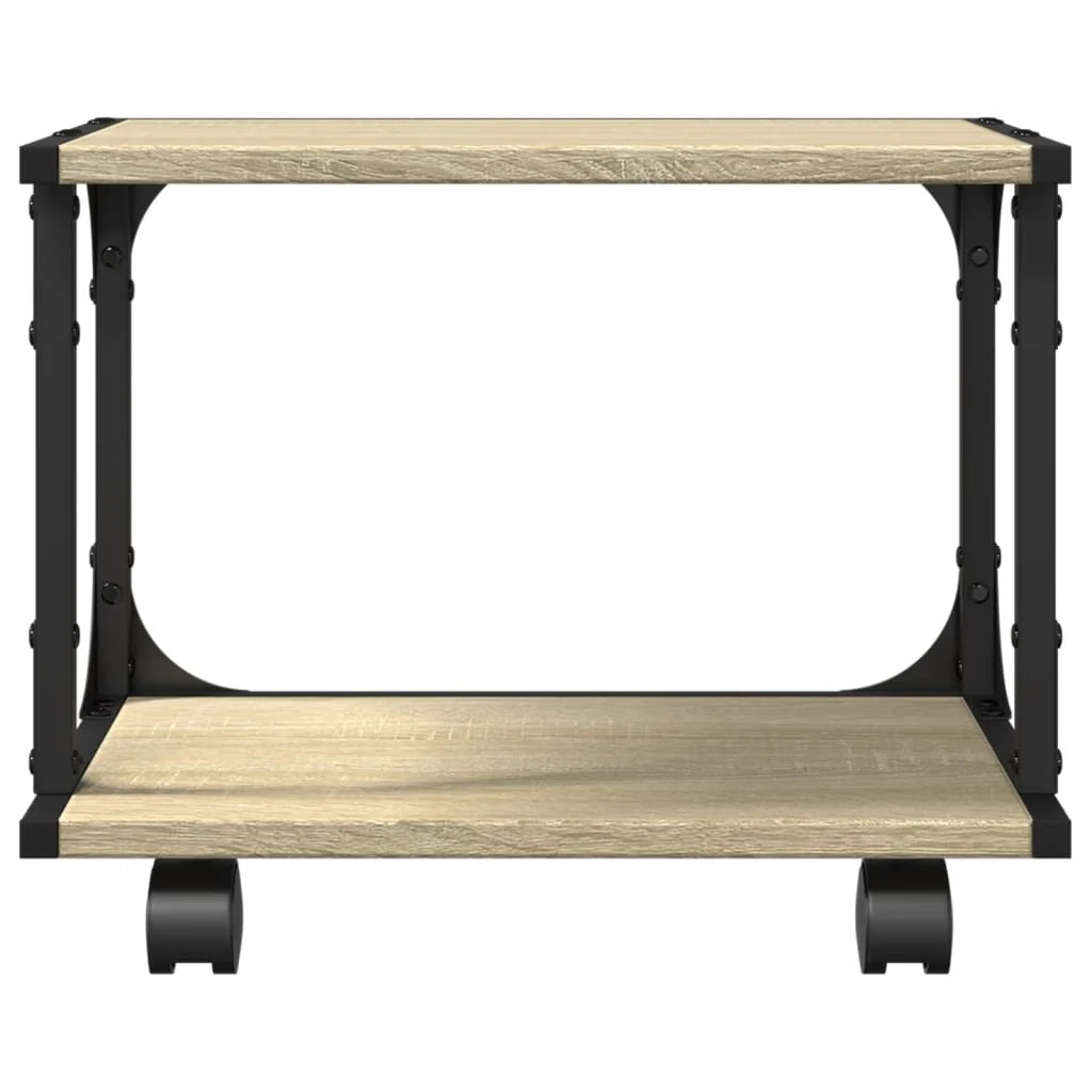 Supporto per stampante/tavolo/mobile per ufficio Sonoma a 2 livelli 41 x 28 x 33,5 cm marrone 02_0044795