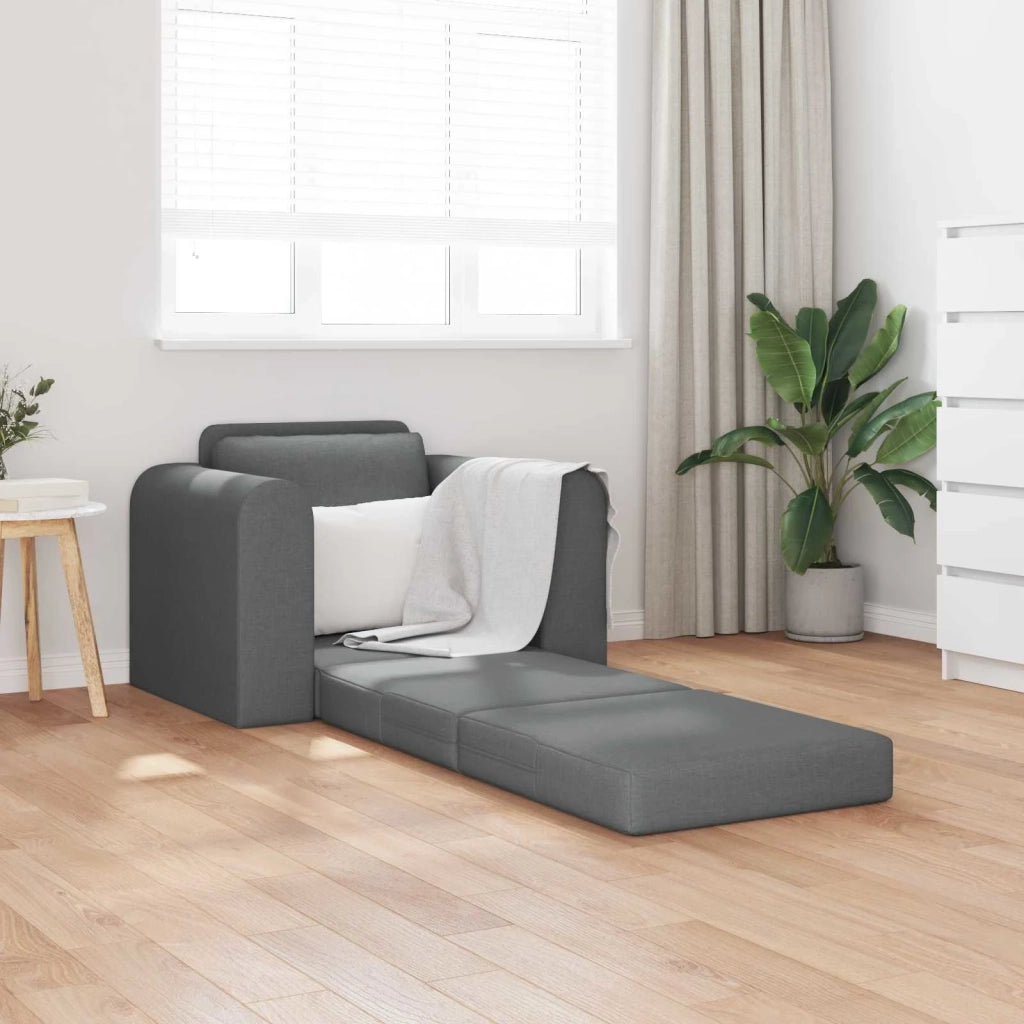 Divano letto Grigio scuro 98 x 71 x 83 cm Tessuto 4106656