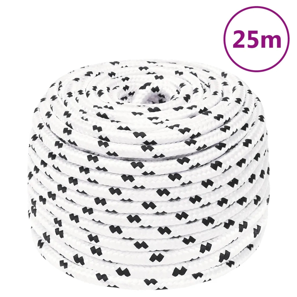 Corda | Fune Intrecciata per Barca Bianca 6 mm x 25 m Poliestere