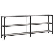 Tavolo Consolle | Tavolo d'Ingresso Grigio Sonoma 200x29x75 cm in Legno Multistrato