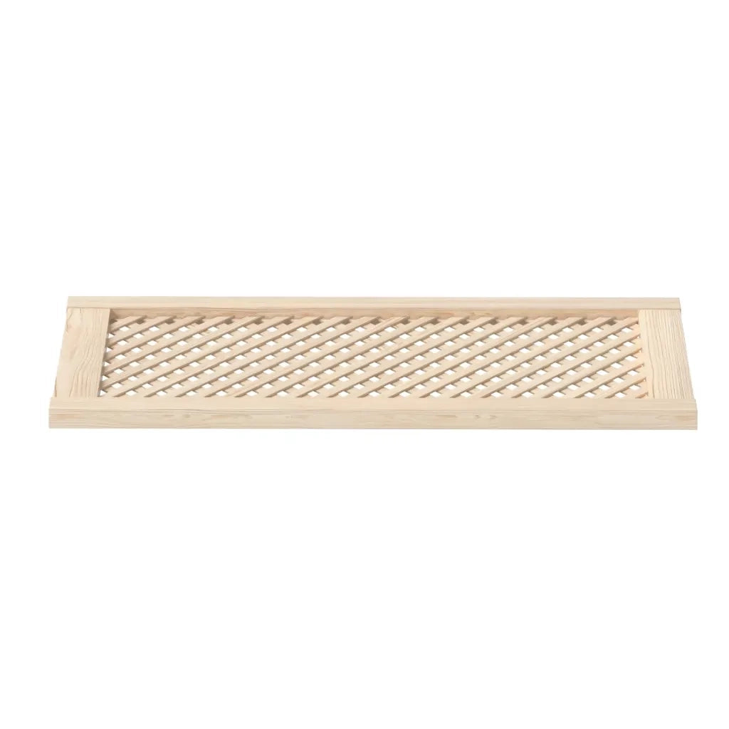 Ante con Design a Reticolo 2 pz 39,5x99 cm in Legno di Pino 372796