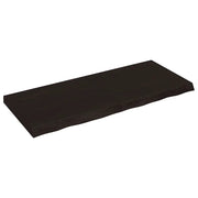 Ripiano Marrone Scuro 120x50x(2-6) cm Massello Rovere Trattatocod mxl 71689