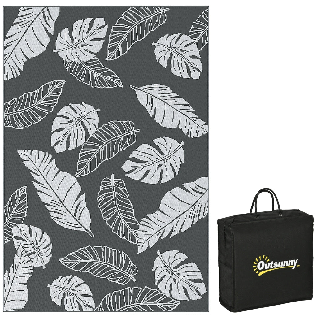 Tappeto da esterno reversibile ¨C Minimal ¨C grigio/bianco 182x274cm