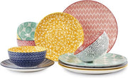 Servizio da tavola premium 12 pezzi per 4 persone - piatti da dessert, piatti da salata, piatti da dessert e piatti da colazione - diversi colori 

Modello: 
Dimensioni: 
Peso: 
Materiali: 
Compatibilità: 
Garanzia: