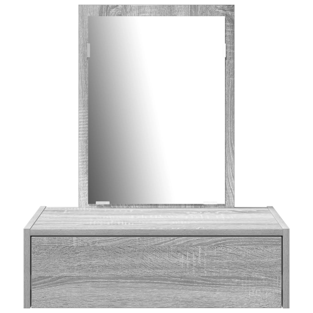 Tavolo da toeletta a muro in Grigio Sonoma, 60x40x70 cm