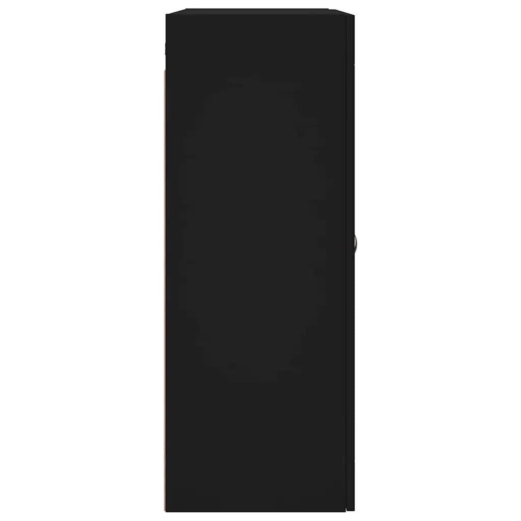 Armadietto a Muro | Mobile a Parete Nero 69,5x34x90 cm