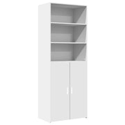Credenza | Madia | Buffet da pranzo | Armadio da pranzo Bianca 70x42,5x185 cm in Legno Multistrato