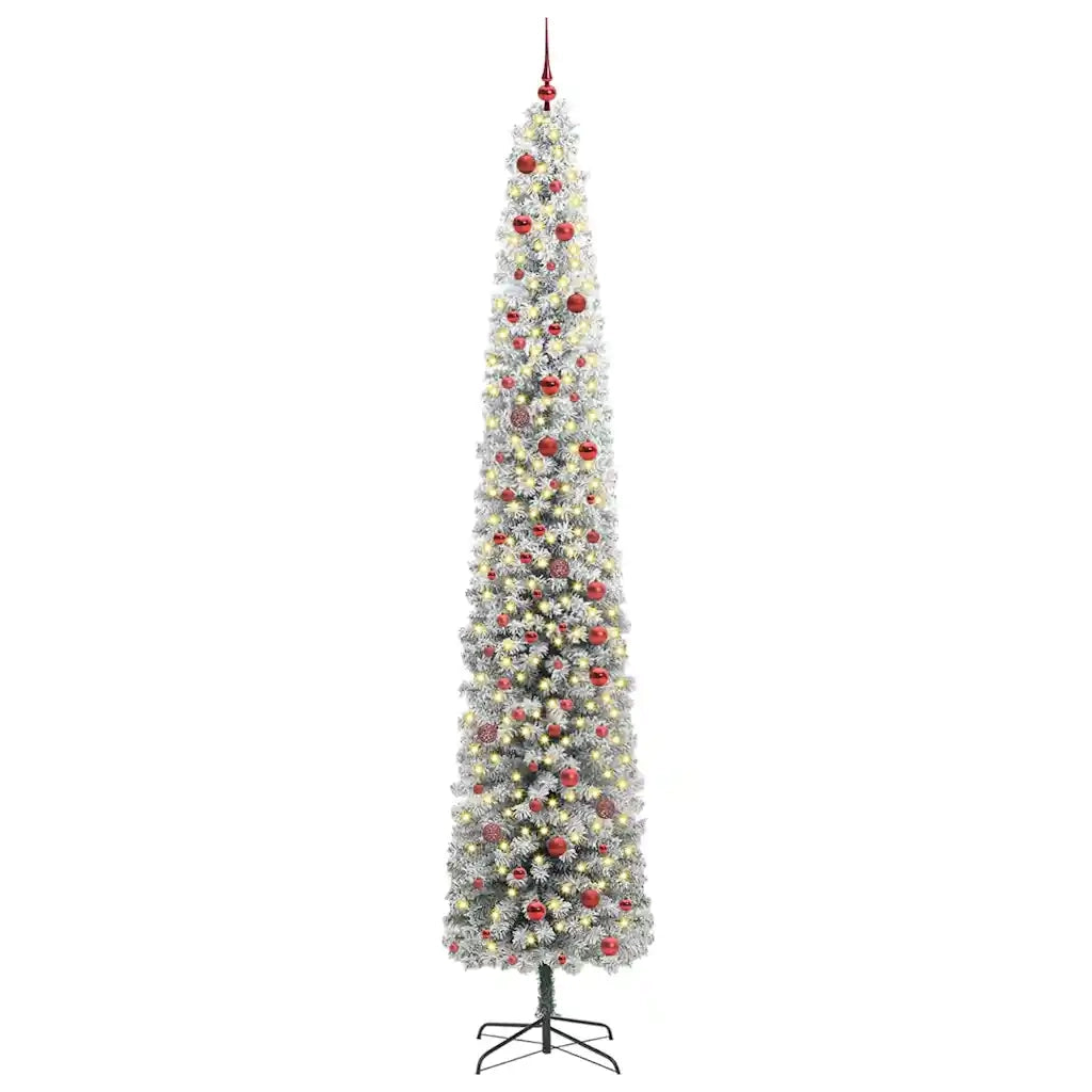 Albero di Natale Artificiale-Albero Natalizio con 300 LED Verde 300 cm 366834
