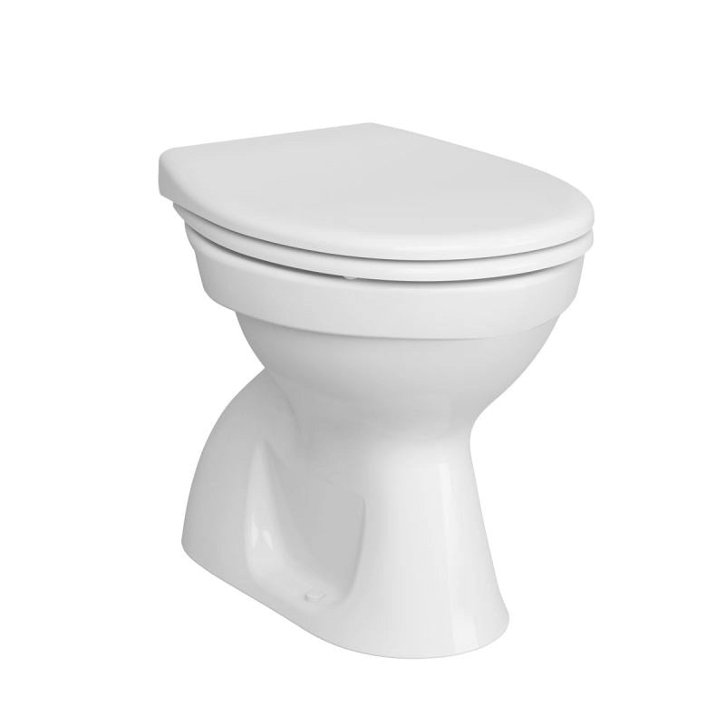 COPPIA SANITARI NORMUS IN CERAMICA BIANCA A TERRA.