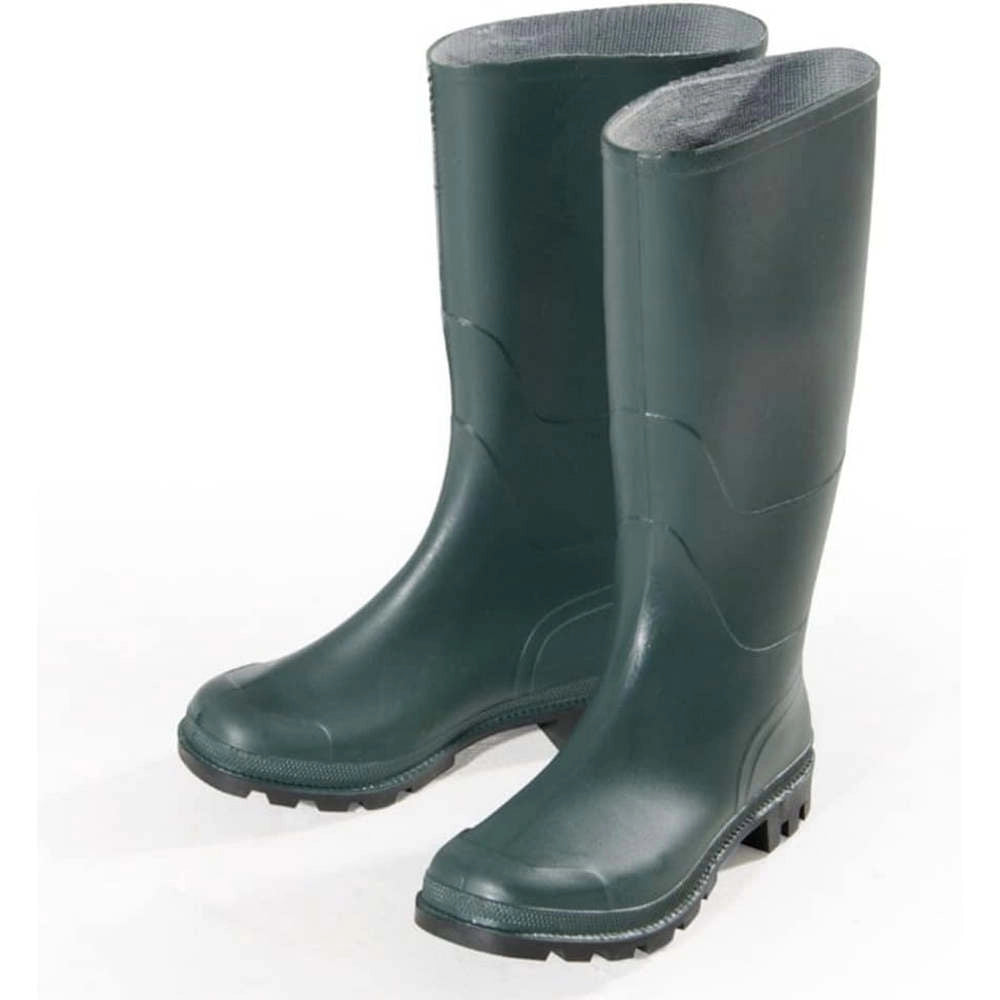 Stivali al Ginocchio in PVC Verde con Suola Carrarmato Numero: 44
