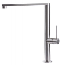 Rubinetto Cucina Miscelatore Monocomando Lavello Canna Piatta in Acciaio Inox River