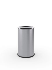 Pattumiera a Bidone Ø 45,5x70,5 cm 2 Scomparto da 50 L in Acciaio Inox Satinato