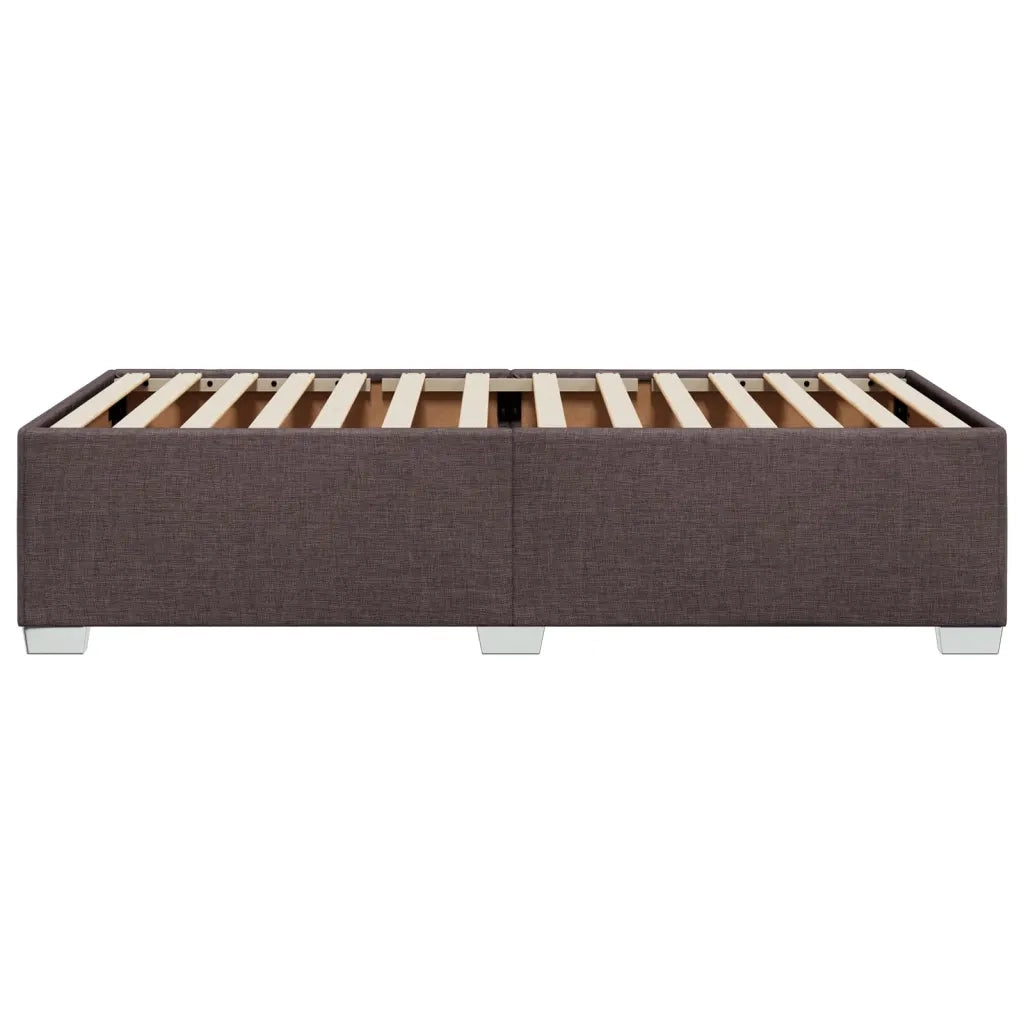 Giroletto senza Materasso-Struttura Letto Marrone Scuro 90x200 cm Tessuto 331278