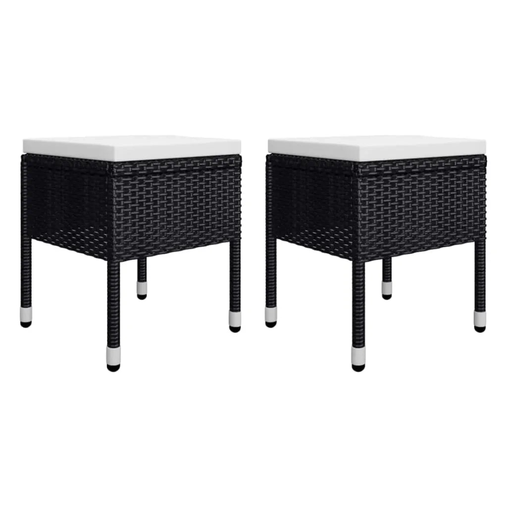 Set Mobili da Pranzo per Giardino 5 pz Nero cod mxl 69235