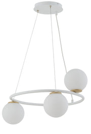 Lampada a sospensione Gama Anello bianco 3xG9 Sigma