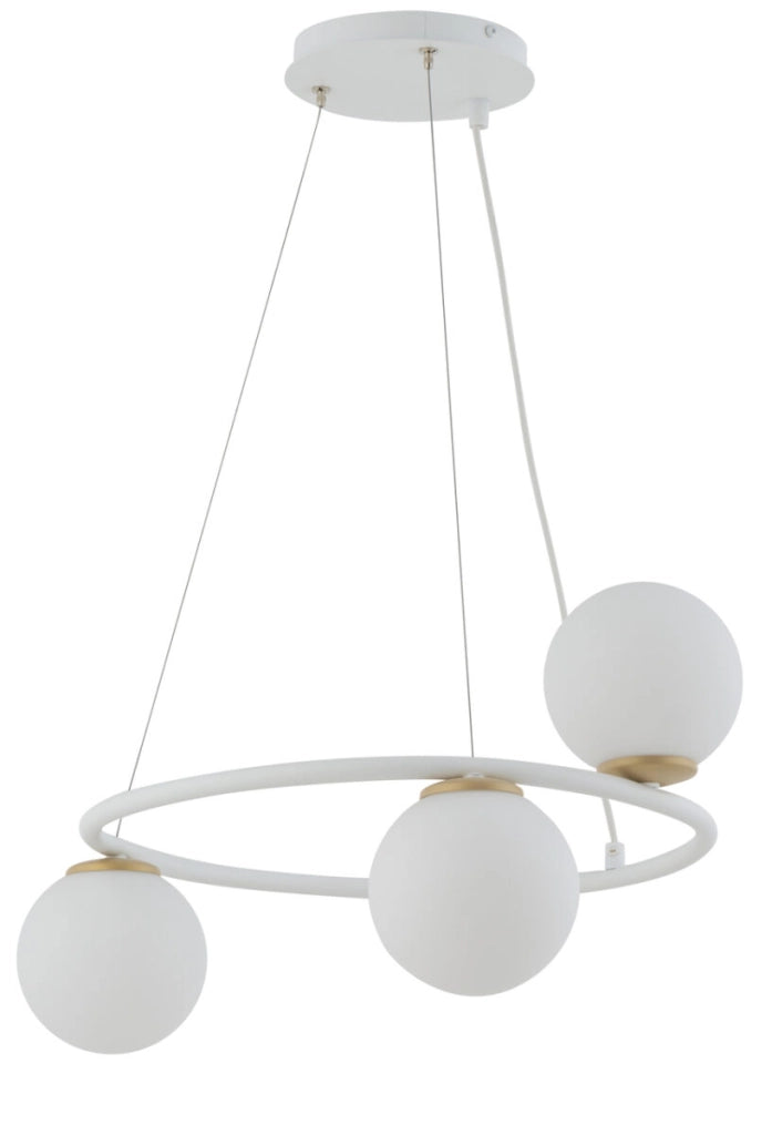 Lampada a sospensione Gama Anello bianco 3xG9 Sigma