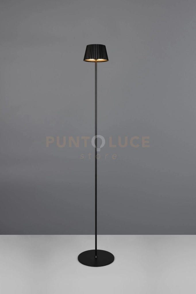 SUAREZ PIANTANA RICARICABILE METALLO NERA REGOLAZIONE INTESITA' TOUCH IP 44 H.120CM LED 1,5W  200lm, 3000K