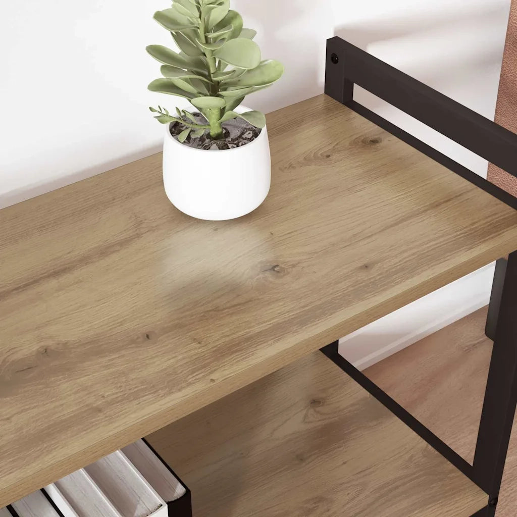 vidaXL Libreria rovere artigianale 80 x 30 x 83 cm Legno multistrato